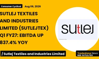 Sutlej Textiles and Industries Limited Sutlejtex Q1 FY27 Results