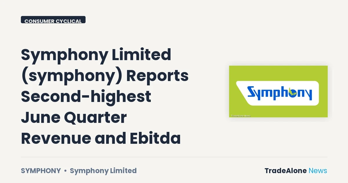 Symphony Limited Symphony Q2 FY27 Results