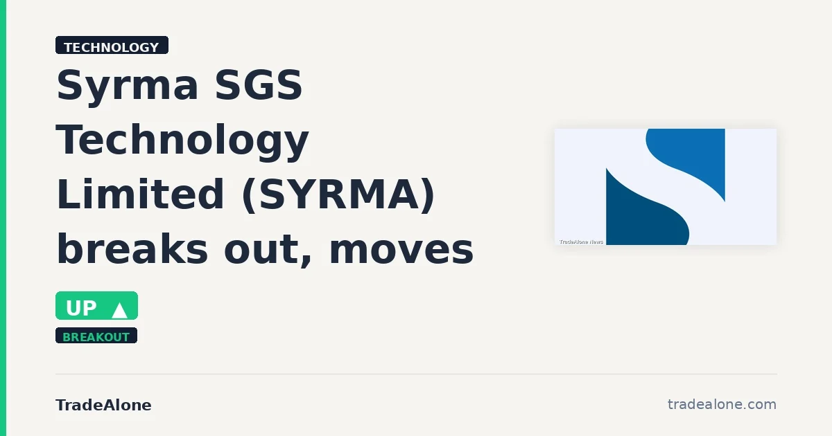 Syrma SGS Technology Limited SYRMA breaks out