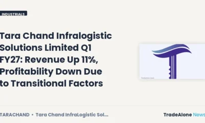 Tara Chand Infralogistic Solutions Limited Tarachand Q1 FY27 Results