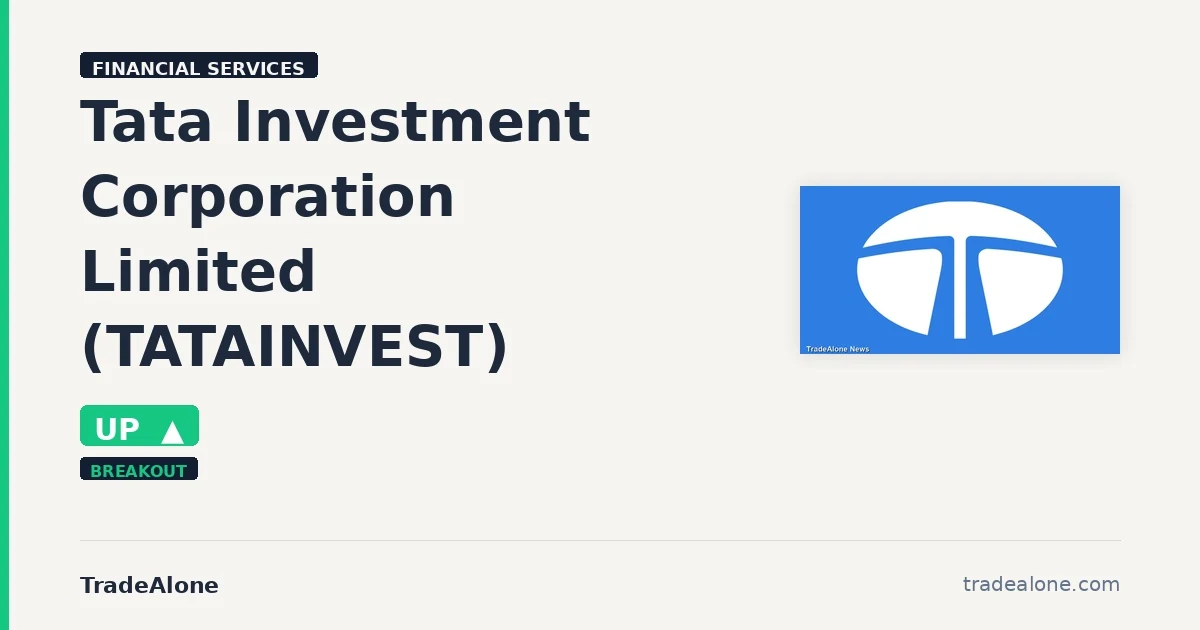Tata Investment Corporation Limited TATAINVEST breakout