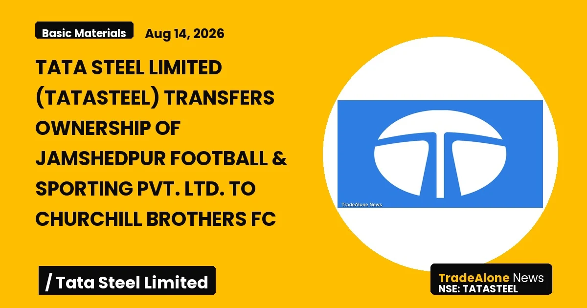 Tata Steel Limited Tatasteel August 2026 Ownership Transfer