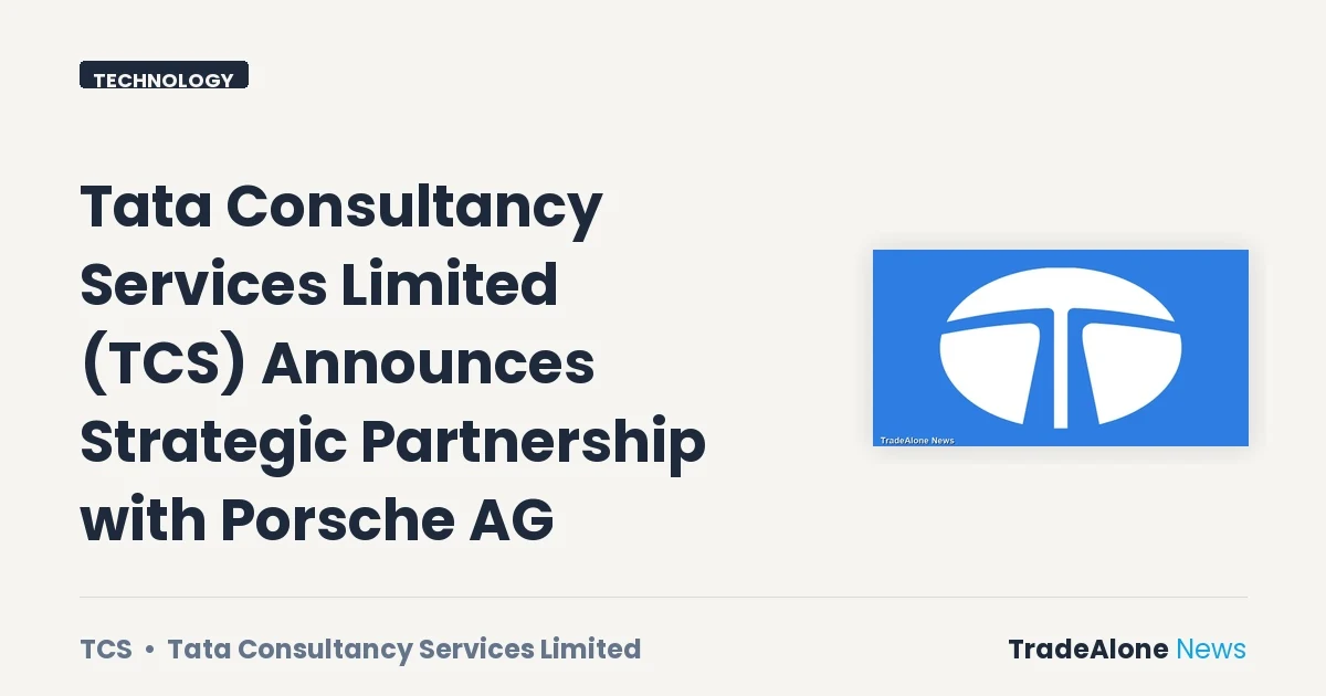 Tata Consultancy Services Limited (TCS) Partnership with Porsche AG August 2026