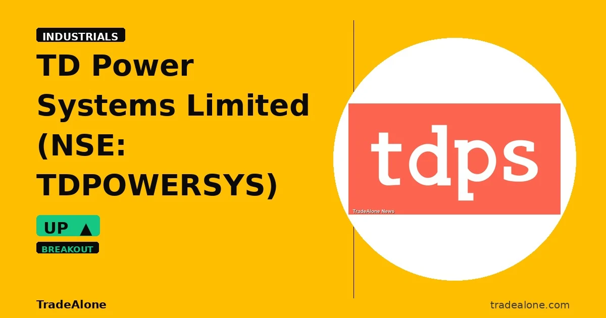 TD Power Systems Limited TDPOWERSYS gains 5% intraday