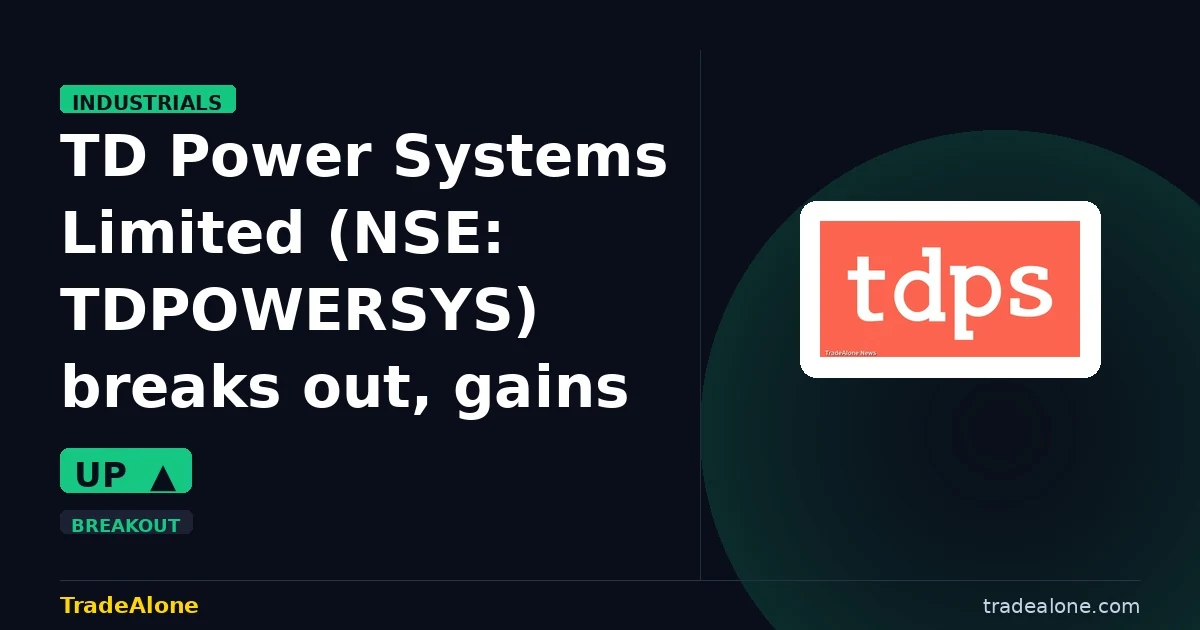 TD Power Systems Limited TDPOWERSYS breaks out