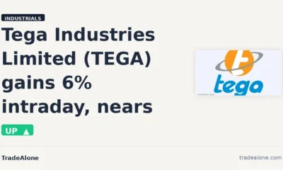 Tega Industries Limited TEGA gains 6% intraday