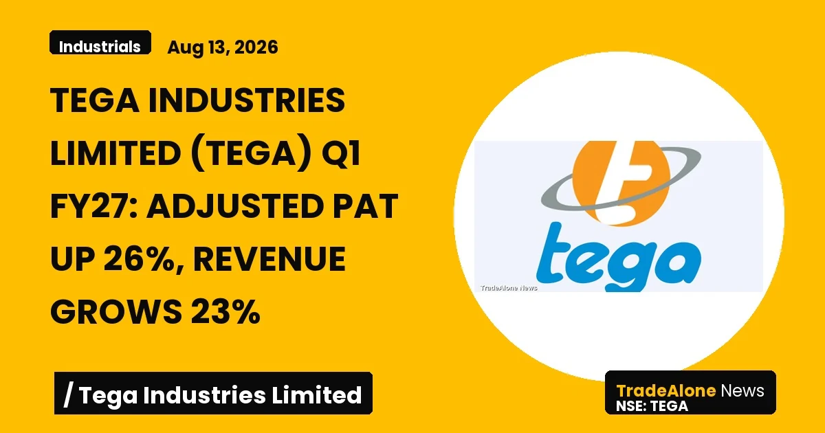 Tega Industries Limited Q1 FY27 Results