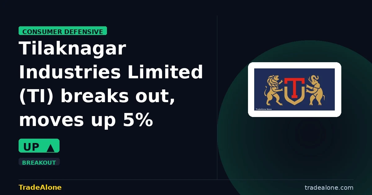 Tilaknagar Industries Limited TI breakout