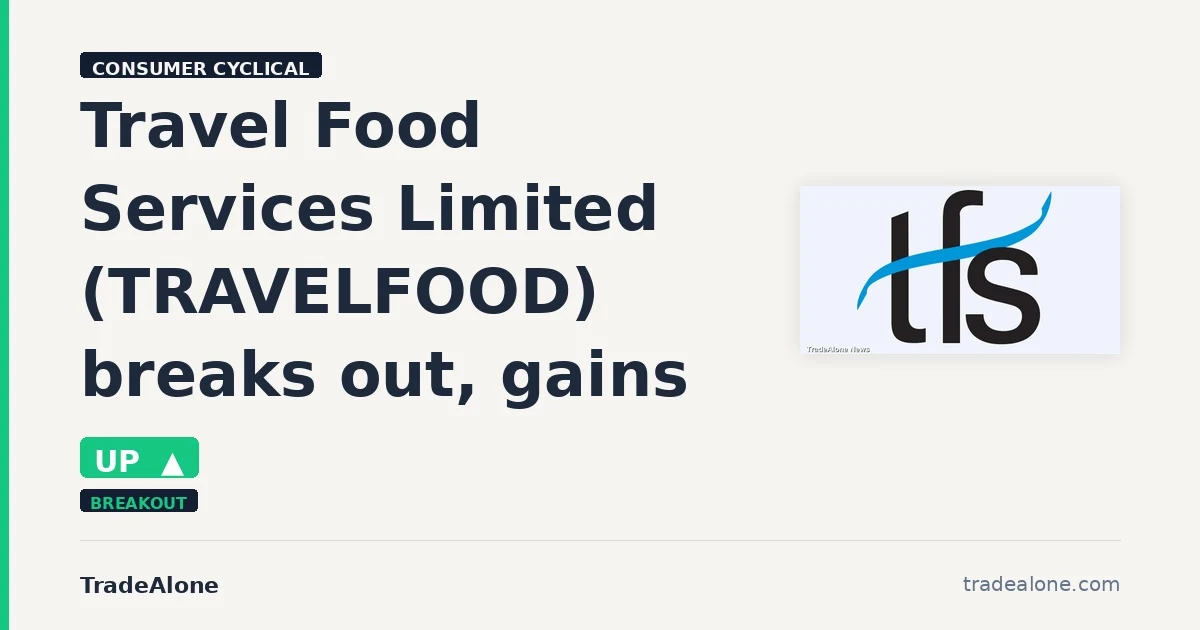 Travel Food Services Limited TRAVELFOOD breaks out