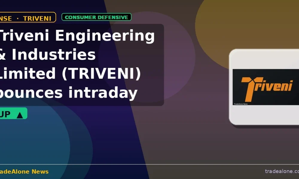 Triveni Engineering & Industries Limited TRIVENI bounces intraday