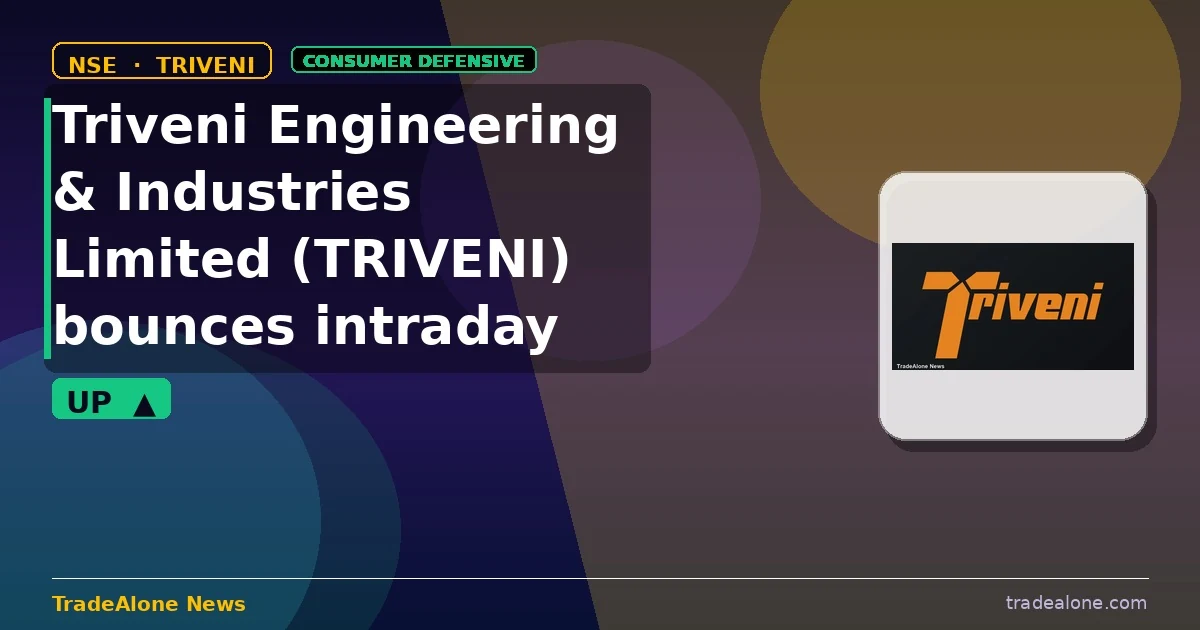 Triveni Engineering & Industries Limited TRIVENI bounces intraday