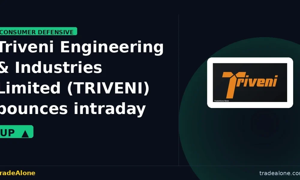 Triveni Engineering & Industries Limited TRIVENI bounces intraday