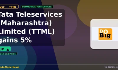Tata Teleservices (Maharashtra) Limited TTML gains 5% intraday