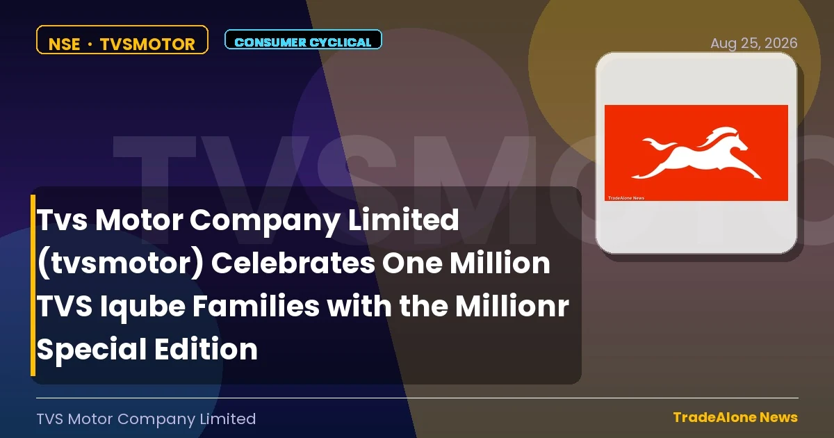 Tvs Motor Company Limited Tvsmotor Milestone Event August 2026
