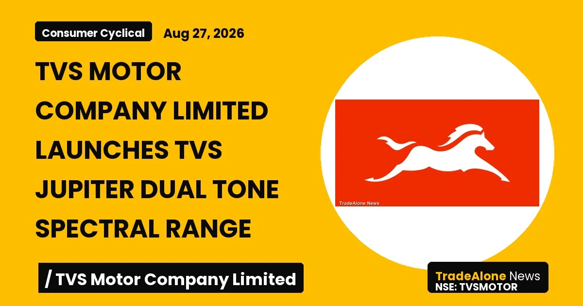 Tvs Motor Company Limited Tvsmotor Q3 FY27 Launch