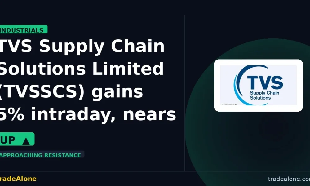 TVS Supply Chain Solutions Limited TVSSCS gains 5% intraday