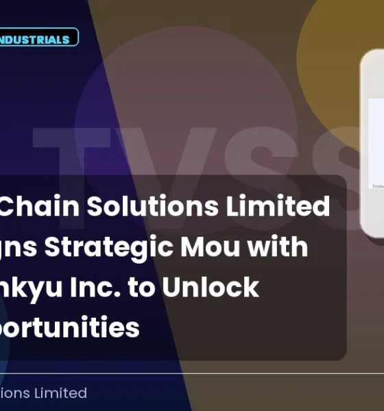 Tvs Supply Chain Solutions Limited Tvsscs Strategic Mou August 2026