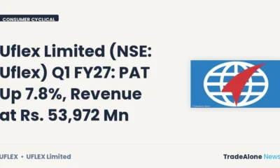 Uflex Limited NSE Q1 FY27 Results