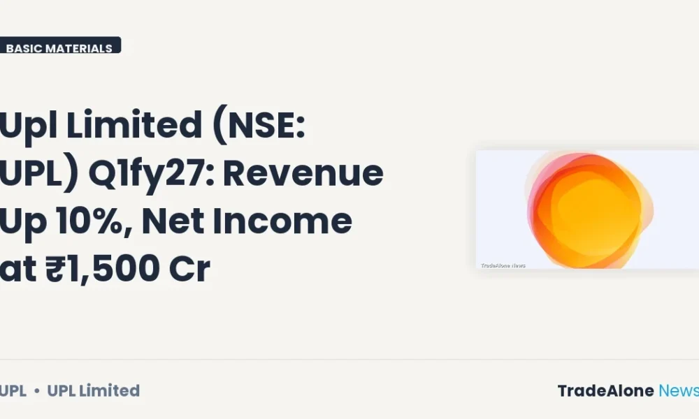 Upl Limited NSE UPL Q1fy27 Results