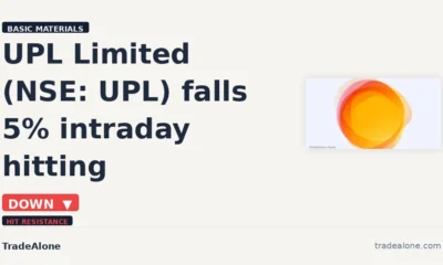 UPL Limited NSE UPL hitting resistance