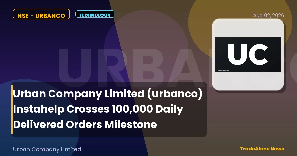 Urban Company Limited Urbanco Instahelp Daily Delivered Orders