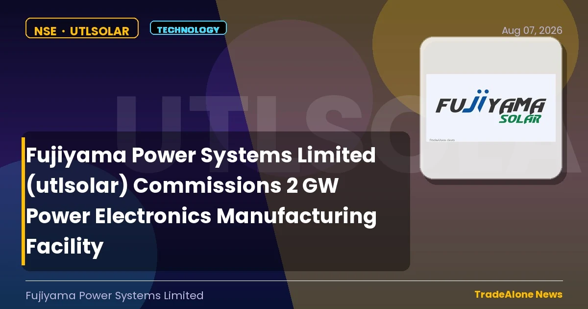 Fujiyama Power Systems Limited NSE Utlsolar 2 GW Facility