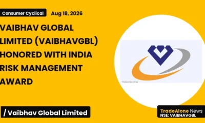 Vaibhav Global Limited Vaibhavgbl India Risk Management Award