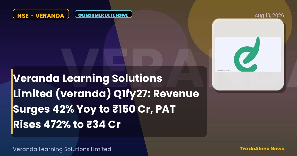 Veranda Learning Solutions Limited Veranda Q1fy27 Results