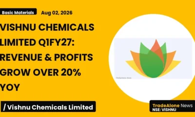 Vishnu Chemicals Limited Q1fy27 Earnings