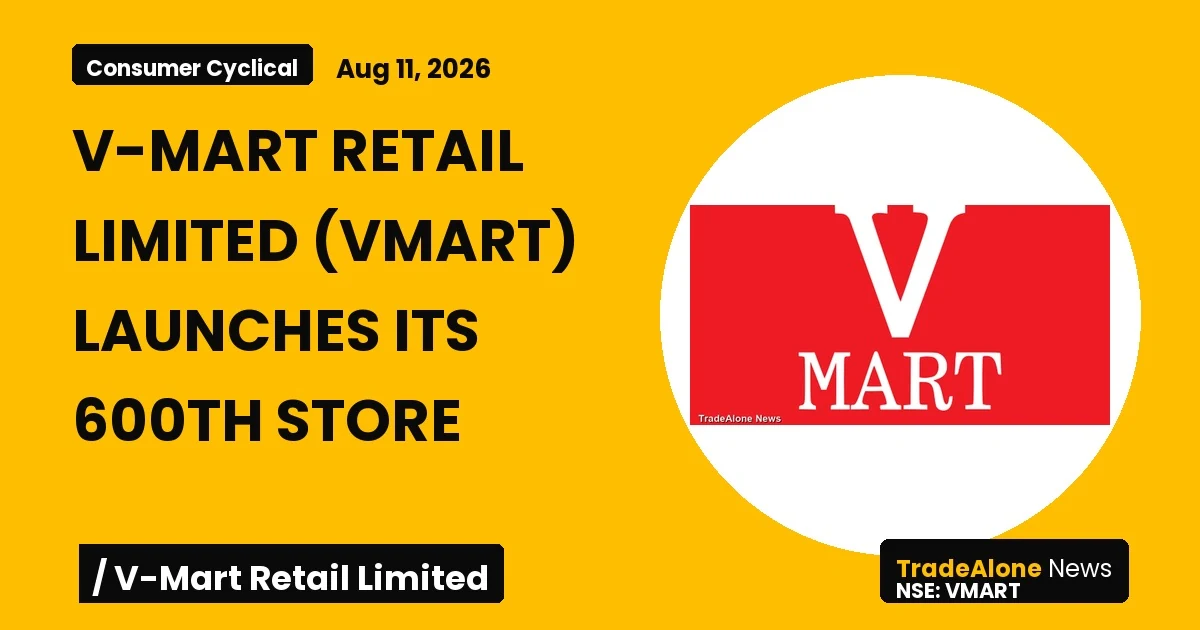 V-mart Retail Limited VMART 600th Store
