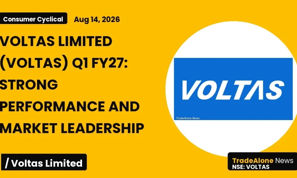 Voltas Limited Voltas Q1 FY27 Results