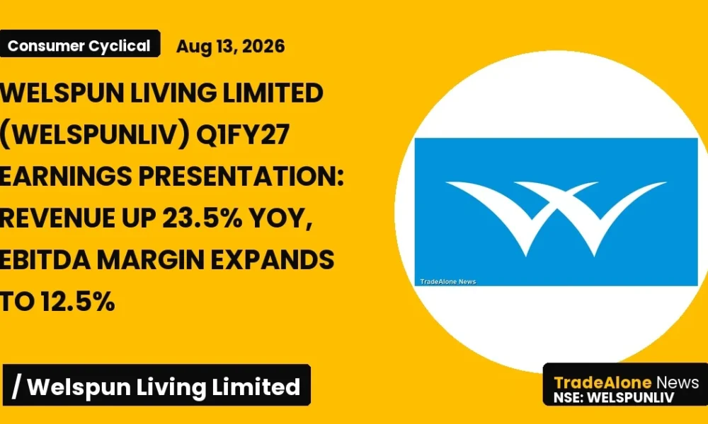 Welspun Living Limited Welspunliv Q1fy27 Earnings Presentation