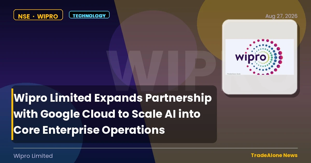 Wipro Limited WIPRO AI Expansion with Google Cloud