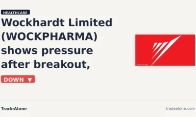 Wockhardt Limited WOCKPHARMA pulls back from breakout highs