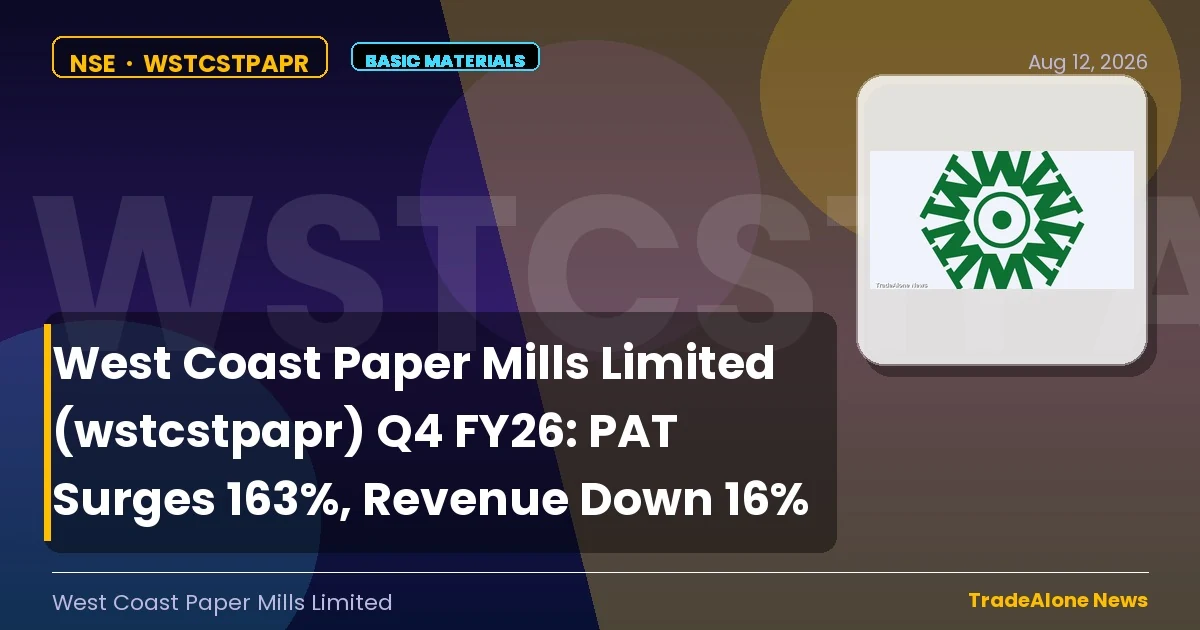 West Coast Paper Mills Limited Wstcstpapr Q4 FY26 Results
