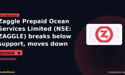 Zaggle Prepaid Ocean Services Limited NSE: ZAGGLE breaks below support