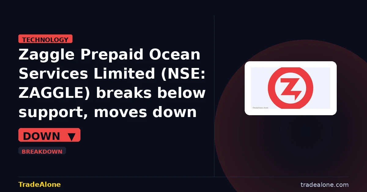 Zaggle Prepaid Ocean Services Limited NSE: ZAGGLE breaks below support