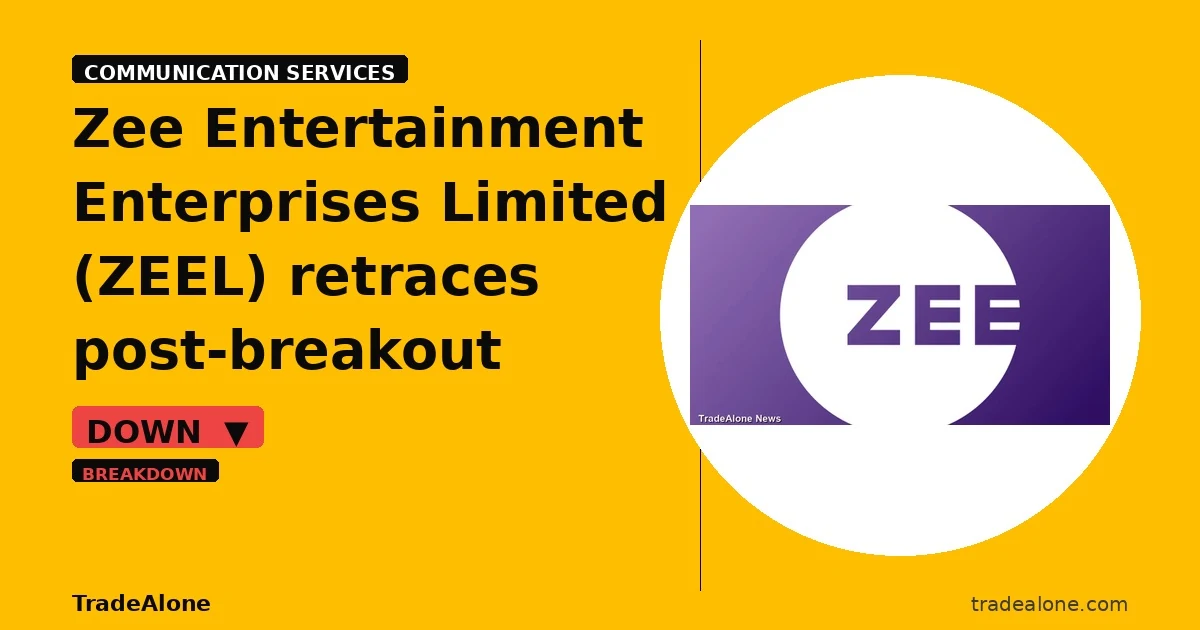 Zee Entertainment Enterprises Limited ZEEL falls 8% intraday