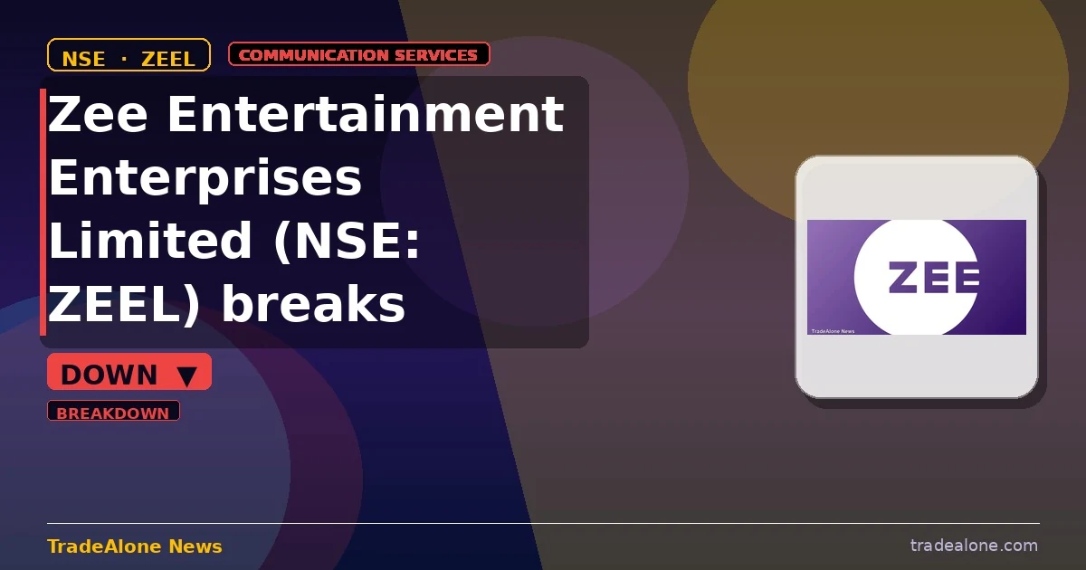Zee Entertainment Enterprises Limited ZEEL breaks below support