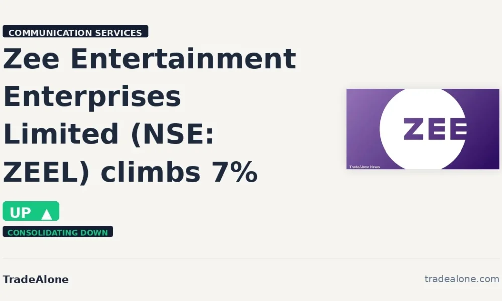 Zee Entertainment Enterprises Limited NSE ZEEL climbs 7%