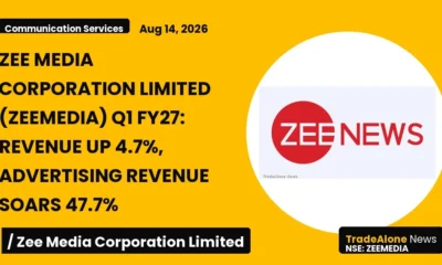 Zee Media Corporation Limited Zeemedia Q1 FY27 Results