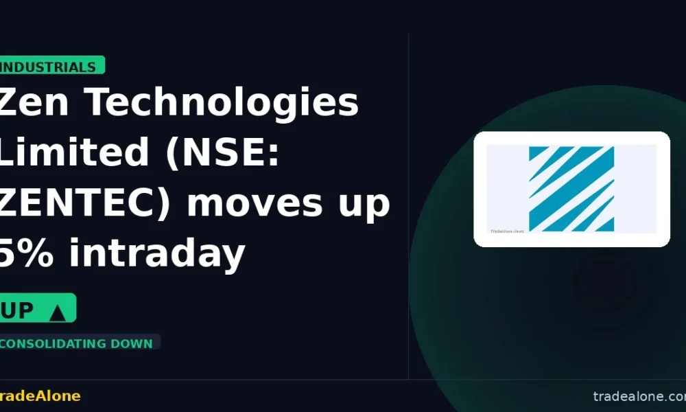 Zen Technologies Limited ZENTEC moves up 5% intraday