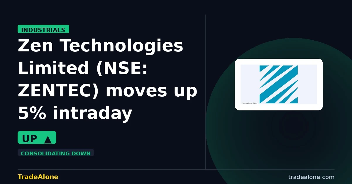 Zen Technologies Limited ZENTEC moves up 5% intraday