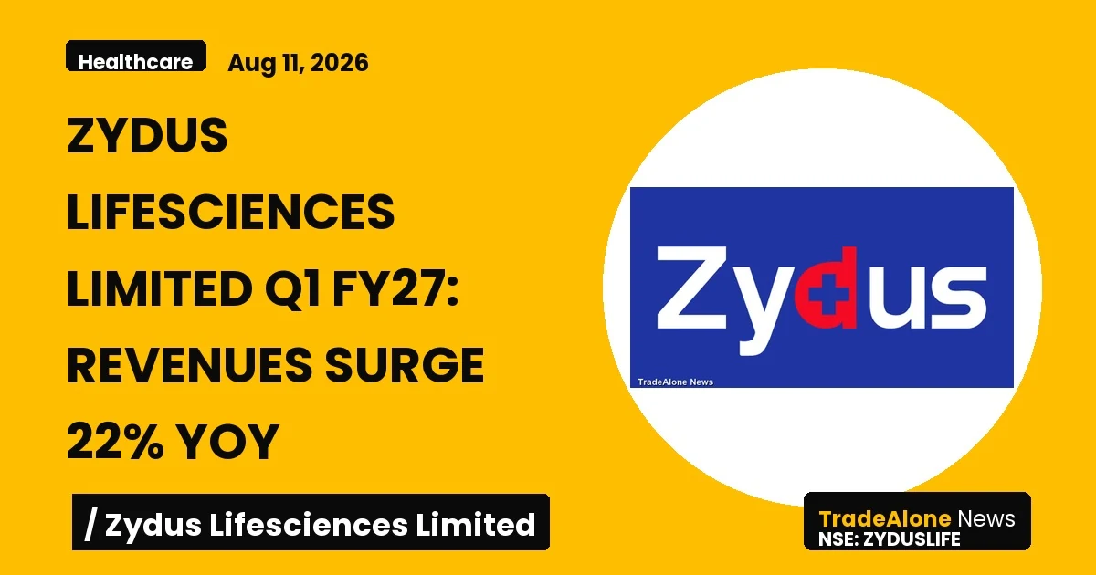 Zydus Lifesciences Limited Q1 FY27 Results