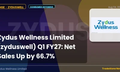 Zydus Wellness Limited Zyduswell Q1 FY27 Results