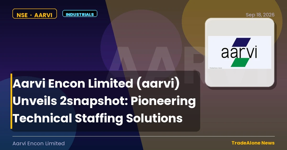 Aarvi Encon Limited AARVI Q1 FY27 2snapshot