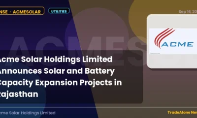 Acme Solar Holdings Limited Solar and Battery Capacity Expansion Projects Q3 FY27