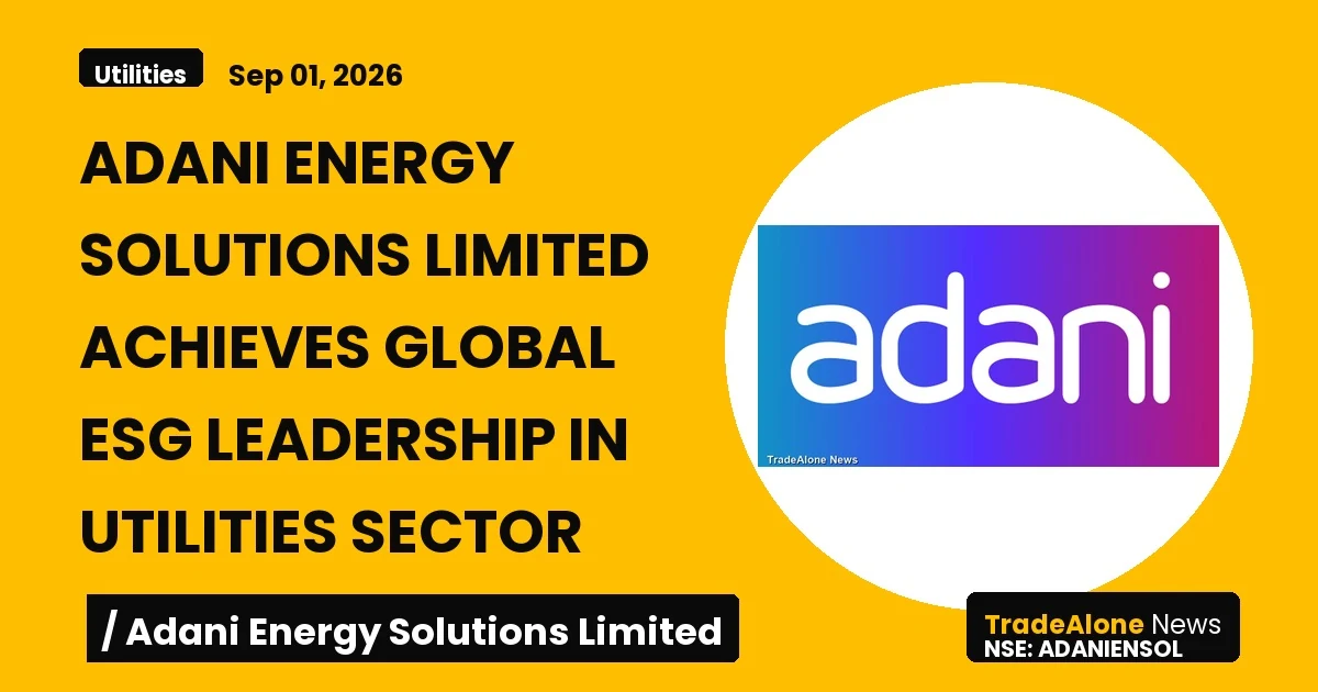 Adani Energy Solutions Limited Adaniensol Global ESG Leadership