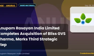 Anupam Rasayan India Limited Anuras Acquisition Bliss GVS Pharma