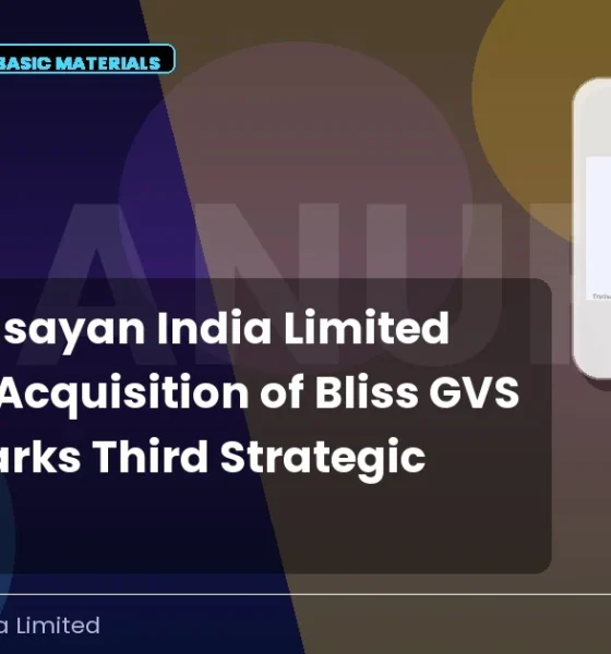 Anupam Rasayan India Limited Anuras Acquisition Bliss GVS Pharma